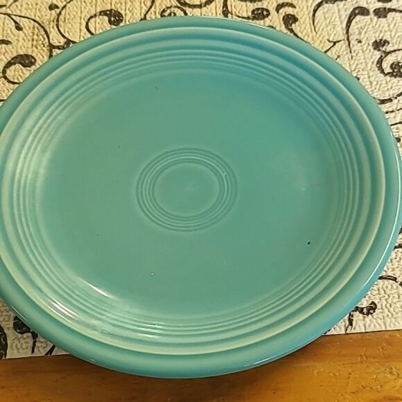 Turquoise  Fiestaware  Plate - Picture 1 of 3